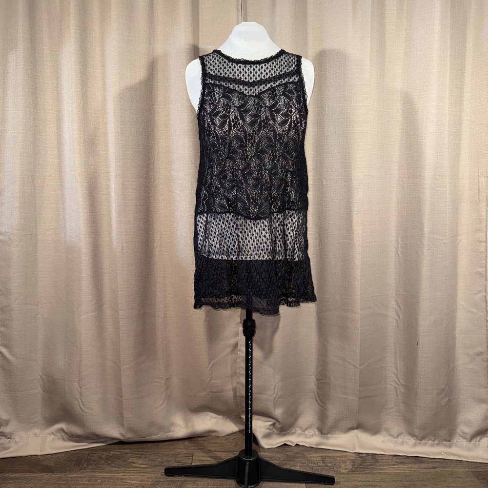 Wallflower | Black Lace Swim Coverup | XL